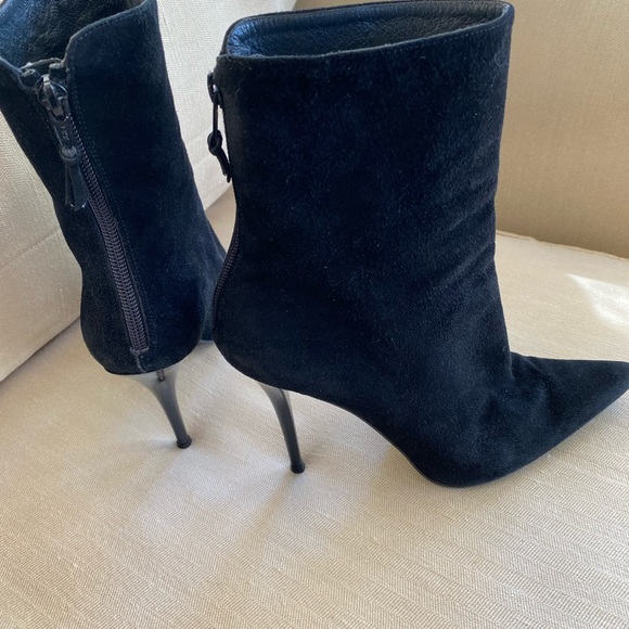 Stuart Weitzman black suede booties - Picture 3 of 5